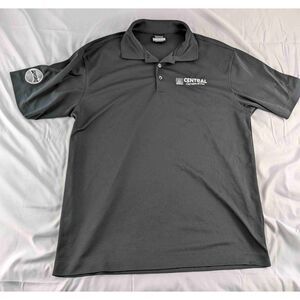 Nike Golf Mens Black Dri-Fit Polo Shirt Short Sleeve Logo Embroidery Medium